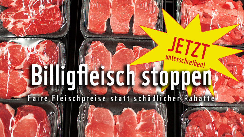 WWF-Petition: „Billigfleisch stoppen – faire Preise statt schädlicher Rabatte“